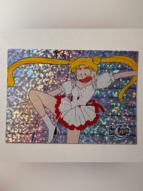 Prismatic #46 Sailor Moon Holographic Trading Card - Serena Can’t Skate